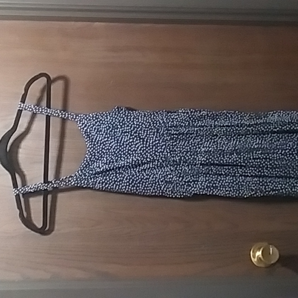 Abercrombie & Fitch open tie back polka dot jumpsuit
